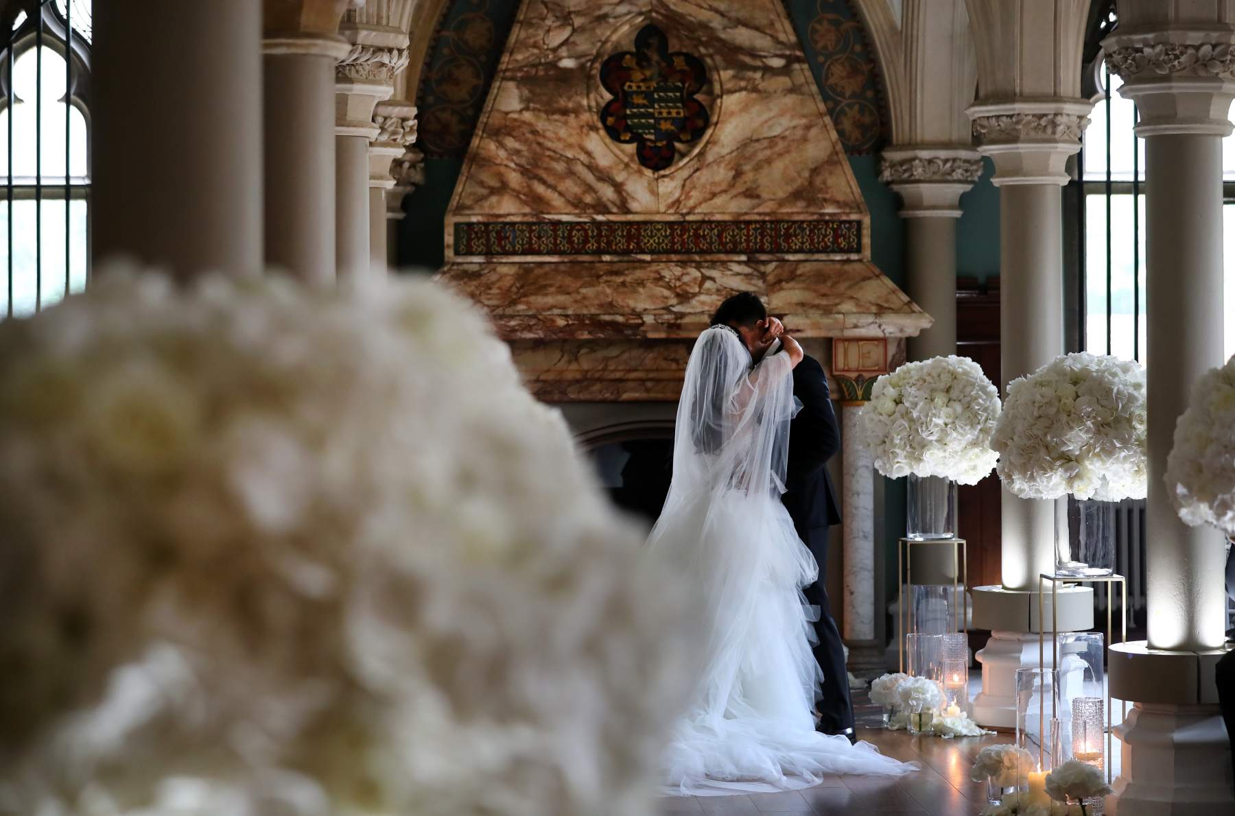 Real Wedding: A Flower-Filled, Black Tie Wedding in Surrey