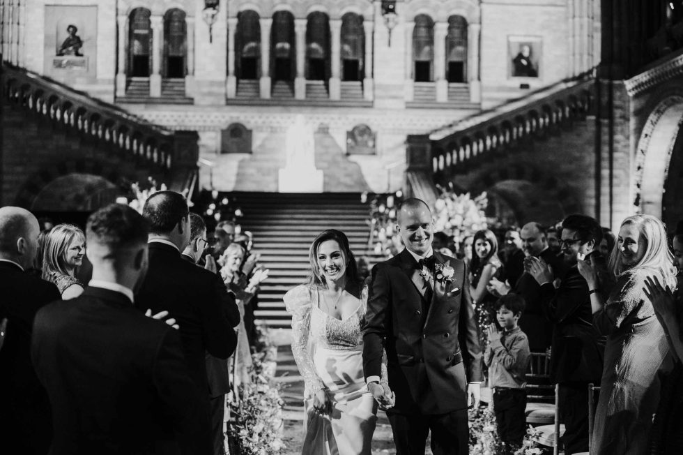 London Wedding Planner Natural History Museum Mr and Mrs