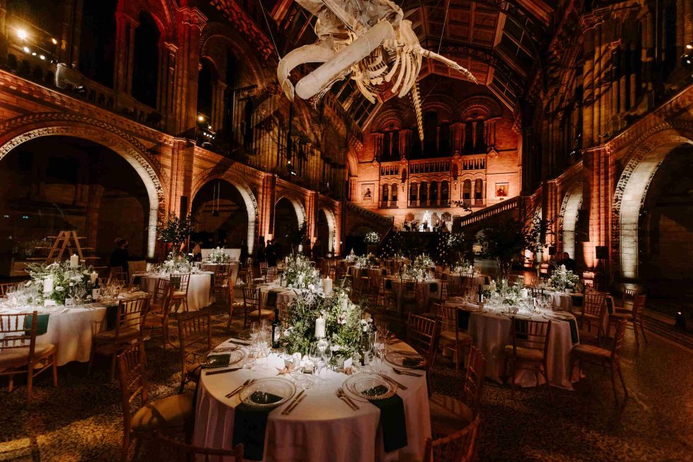 London Wedding Planner Natural History Museum Dinner