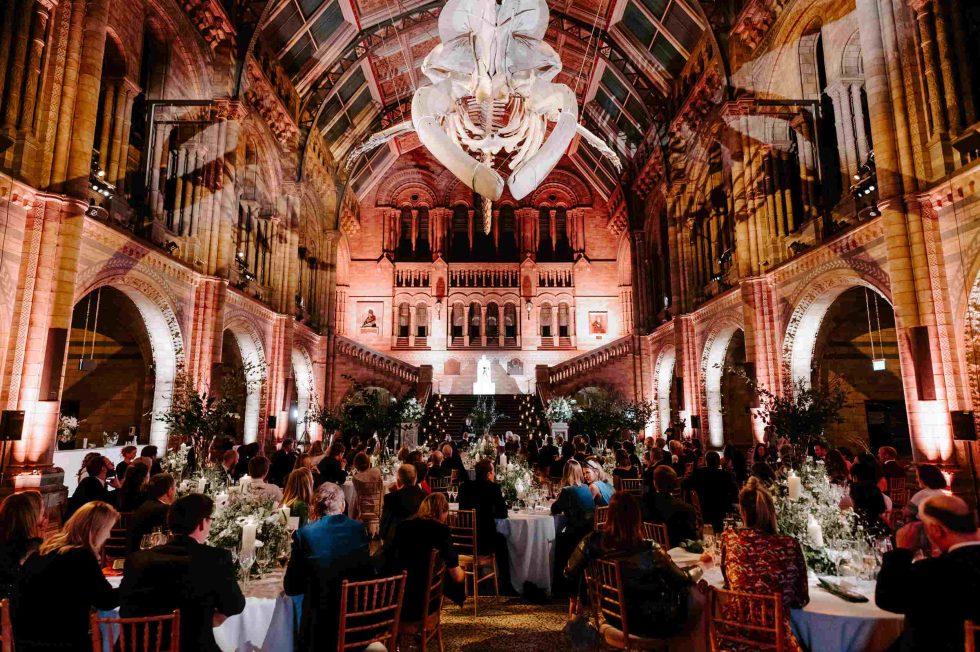 London Wedding Planner Natural History Museum Dinner with Guests
