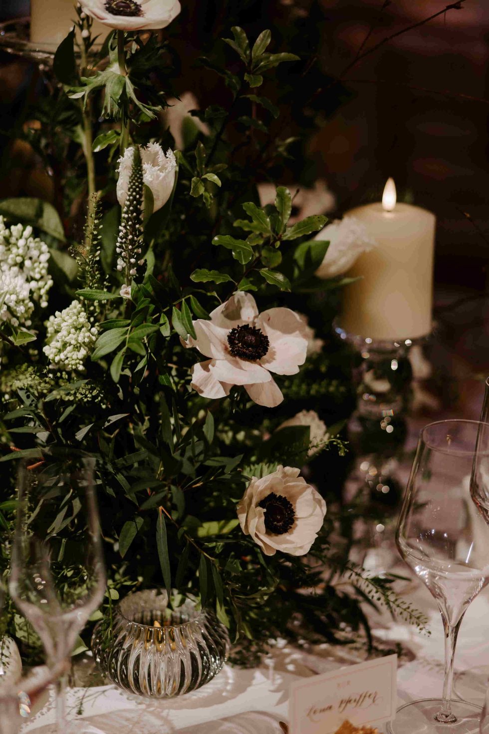 London Wedding Planner Natural History Museum Table Florals