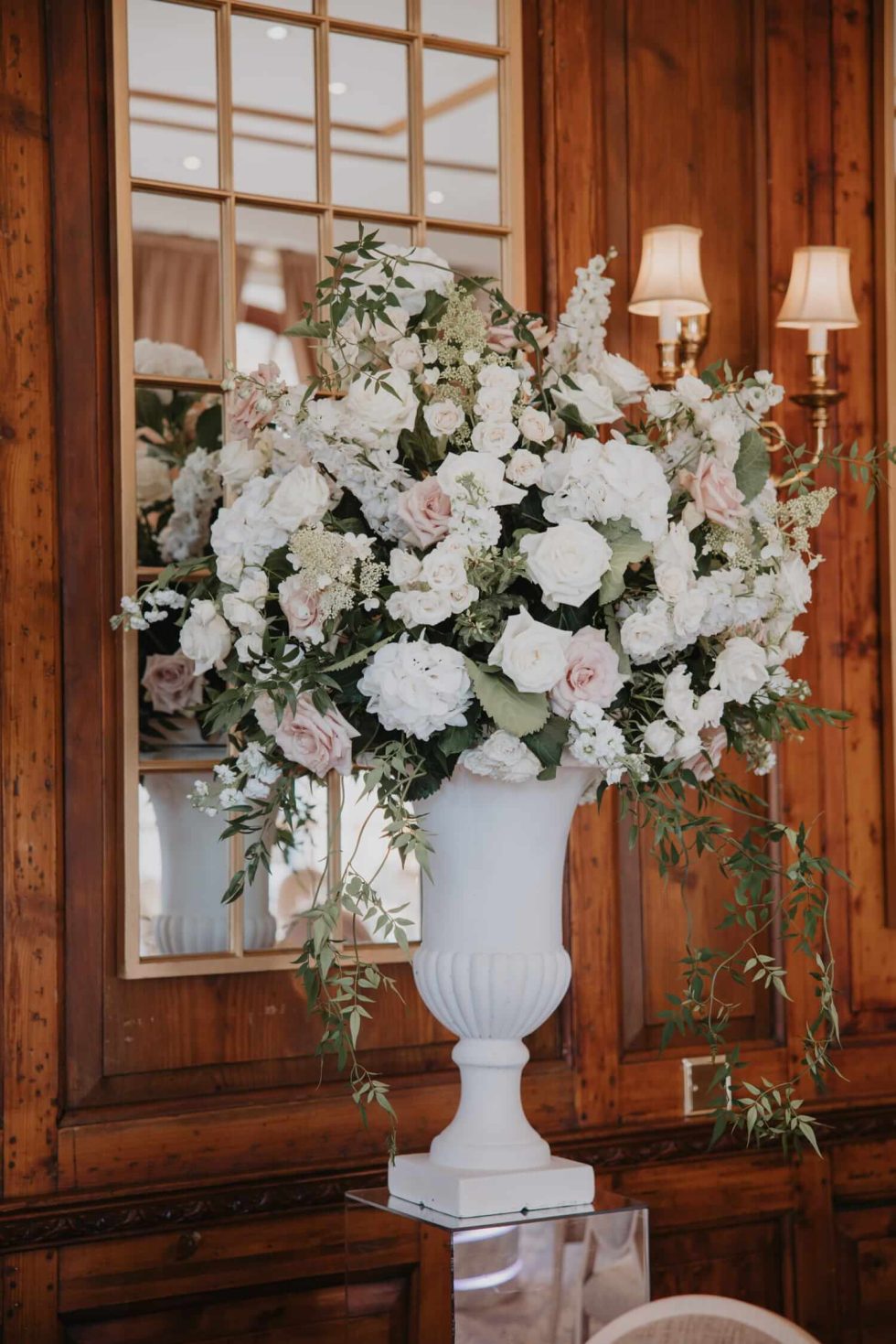 Hedsor House wedding planner flower urn 2