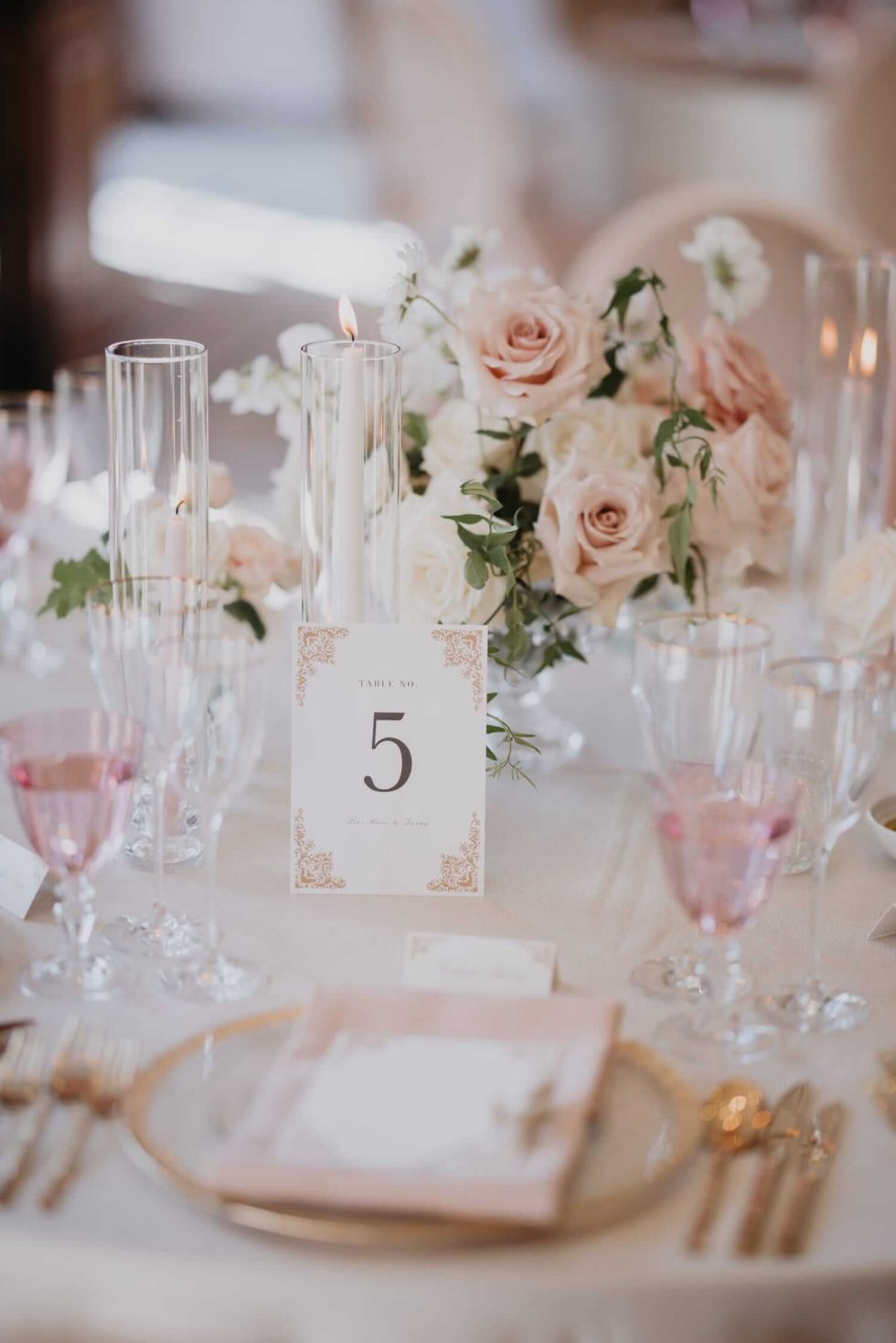 Hedsor House wedding planner table centres