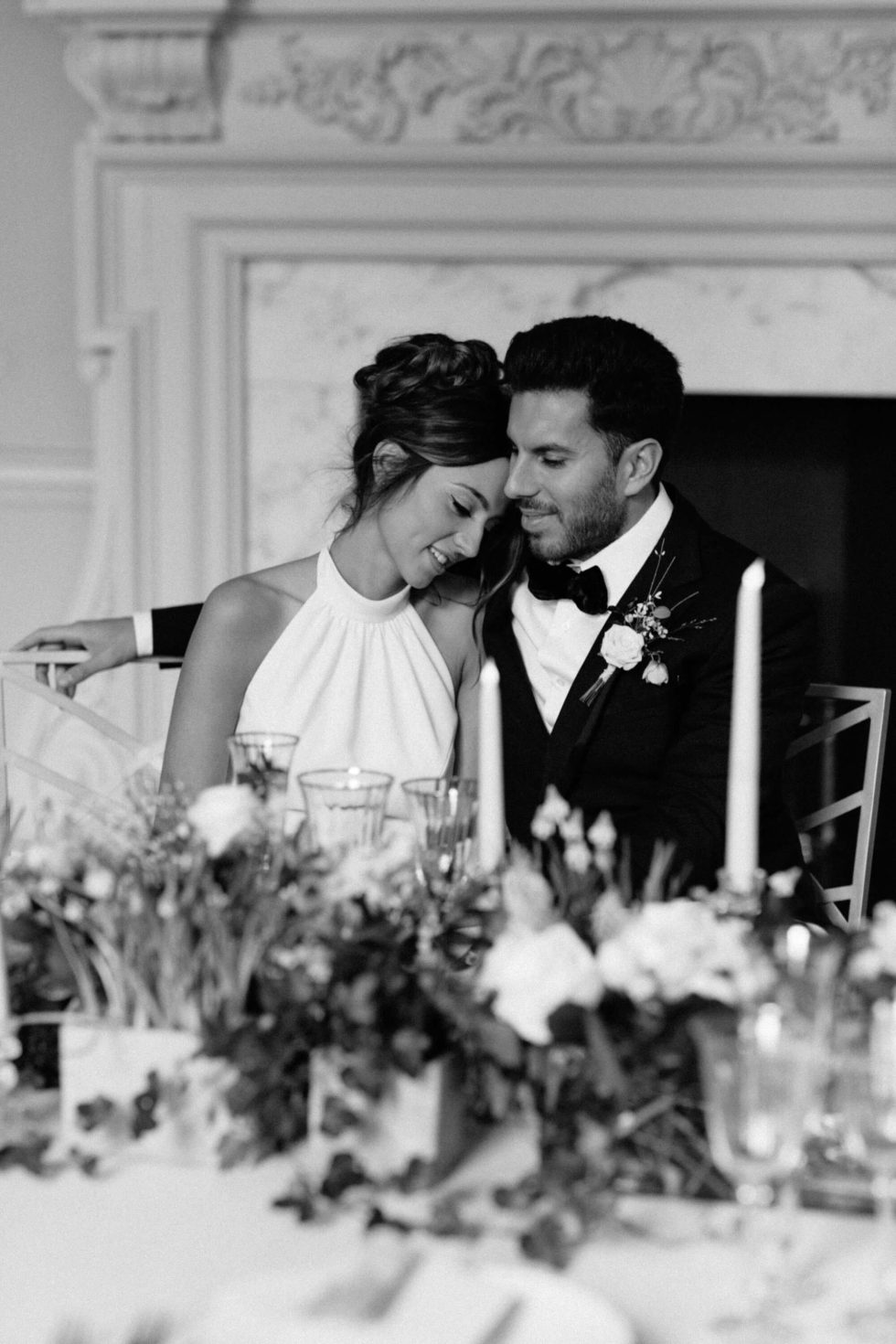 London Wedding Planner Fulham Palace Bride Groom Table