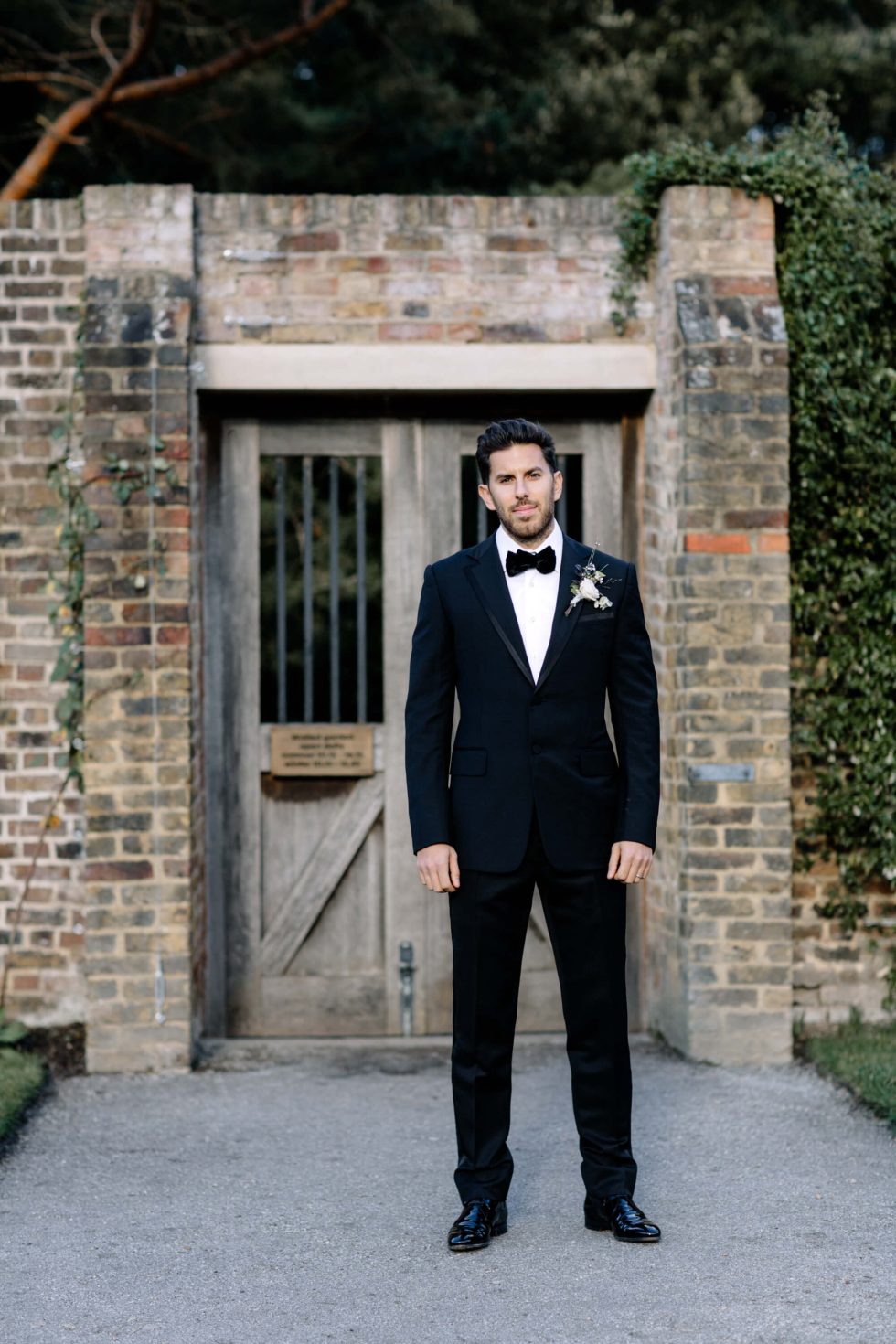 London Wedding Planner Fulham Palace Groom Portrait