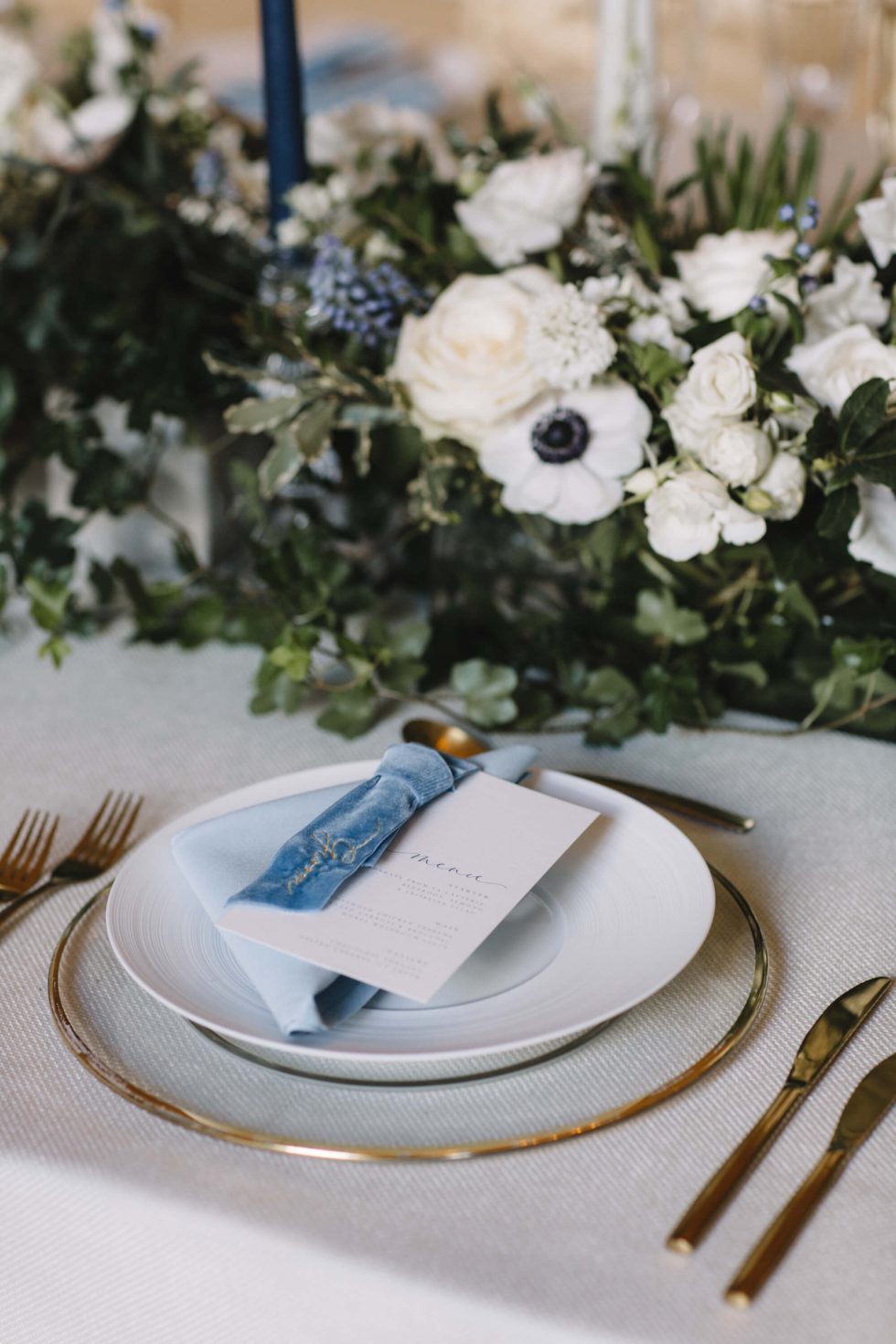 London Wedding Planner Fulham Palace Place Settings