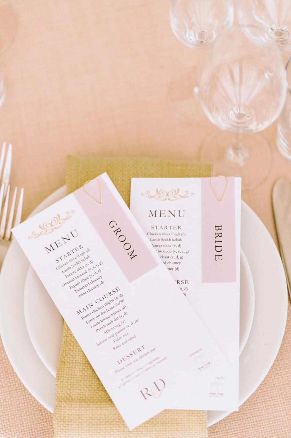 Hampshire Marquee Wedding Planner Stationery